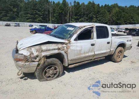 2003 Dodge Dakota Quad Slt из США, поврежденный, VIN 1D7HG48N53S369358